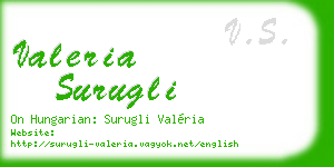 valeria surugli business card
